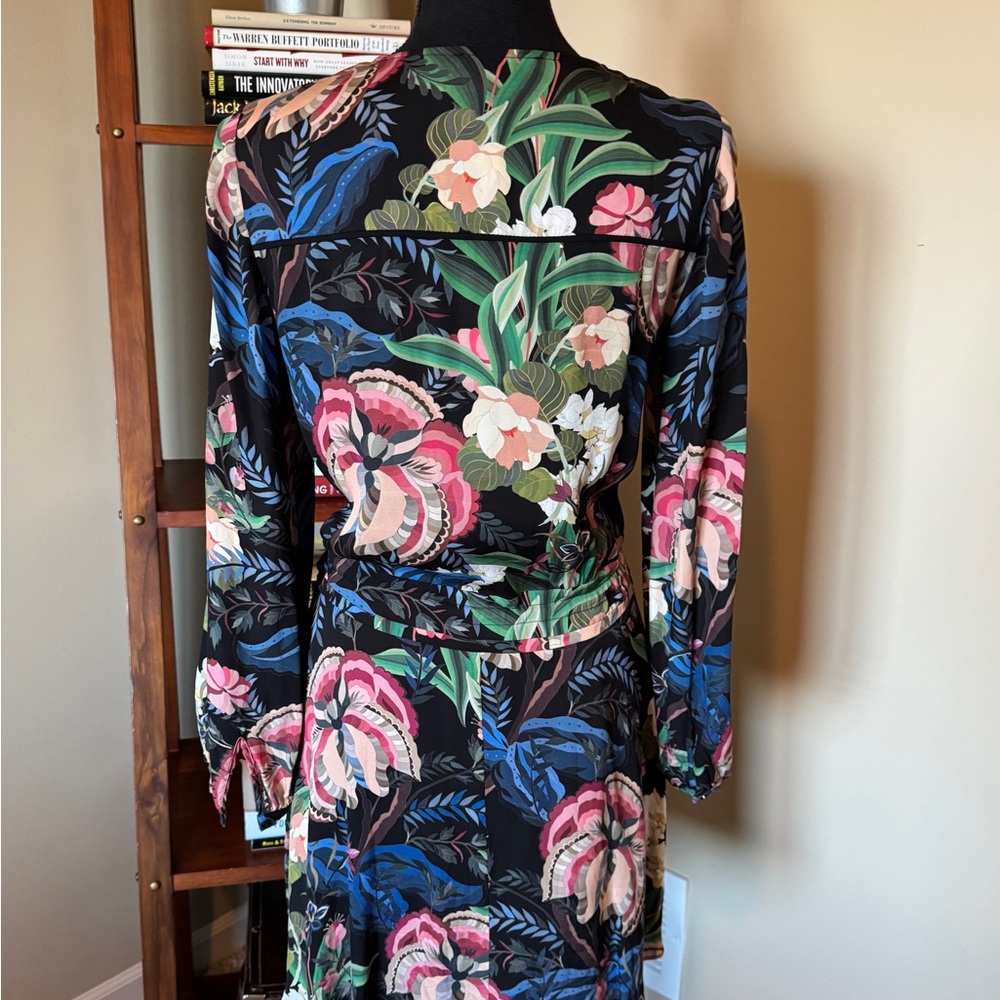REISS floral print mini dress - Picture 4 of 6